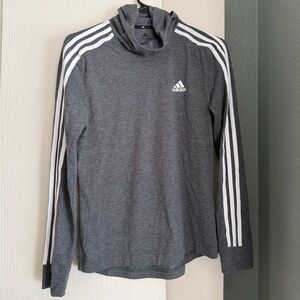 Adidas Primegreen Heather Gray Long Sleeve With Hood